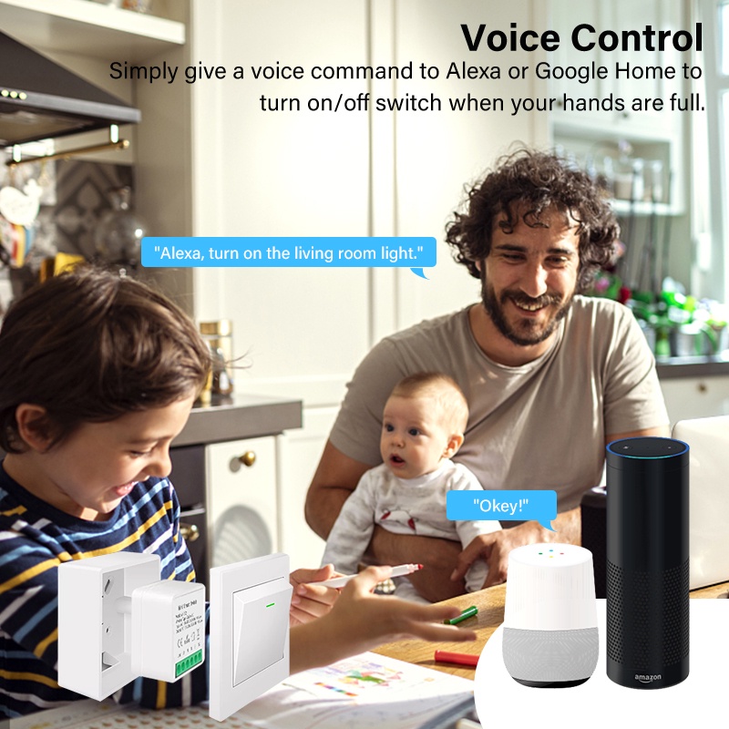 Thông minh Chuyển Đổi Mini 10A/16A Tuya ZigBee/WIFI Mô-đun Điều Khiển Từ Xa Làm Việc Với Alexa Google Nhà
