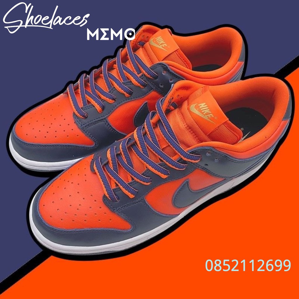 Dây Giày Oval Nike SB Dunks Cam Xanh-Nike Dunk Low Orange/Marine