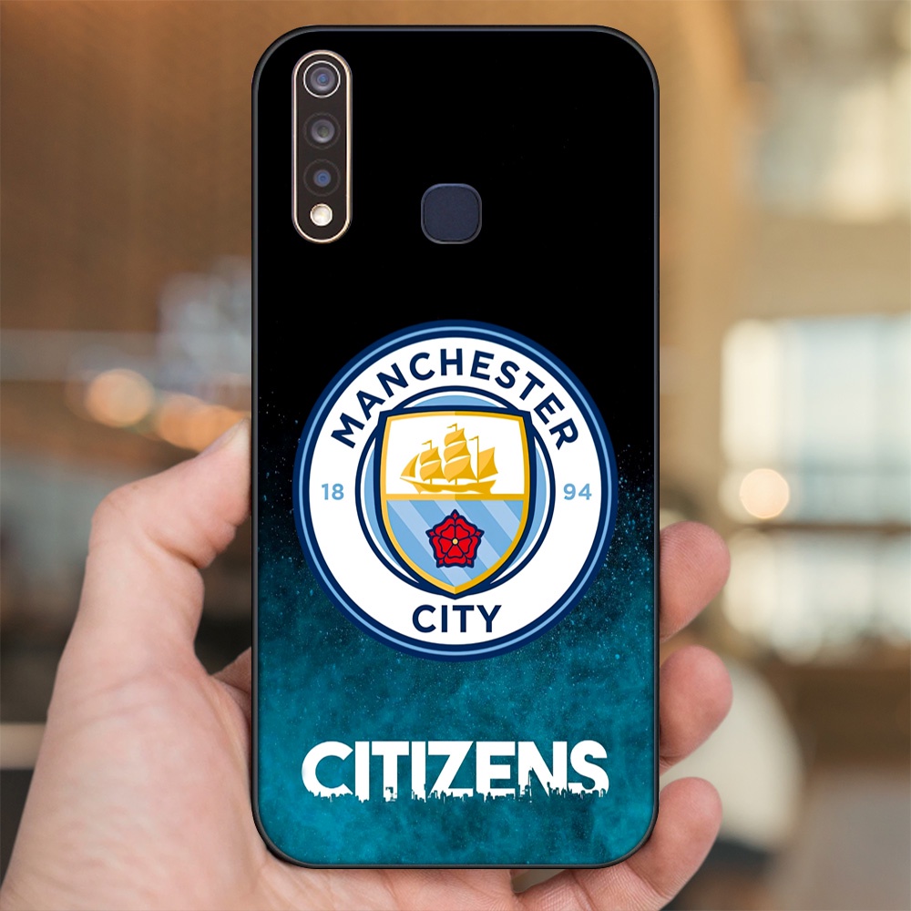 Ốp lưng Vivo Y19 viền đen in hình Manchester City MC