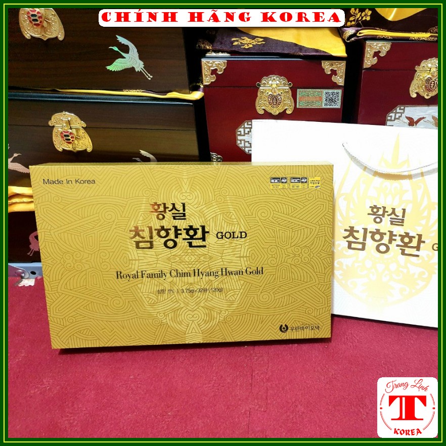 An cung trầm hương hàn quốc, hộp 32 viên - Viên hoàn trầm hương chính hãng Korea - tranglinh