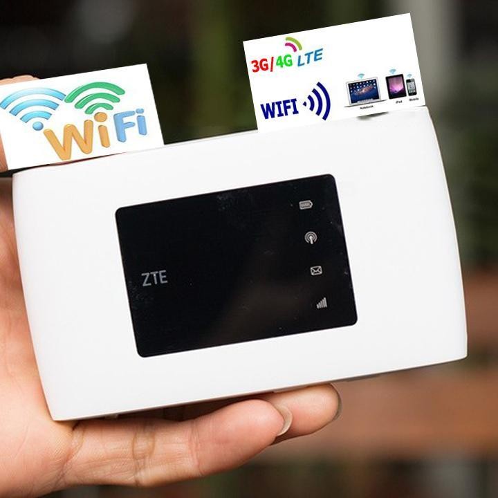 Bộ Phát Wifi 4G ZTE , Cục phát wifi 4G Olax MT20 Wd680 Tốc Độ 150Mpbs hỗ trợ tất cả nhà mạng - Nhỏ gọn tiện lợi