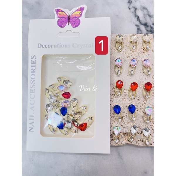 phụ kiện charm nail gắn móng tay nail