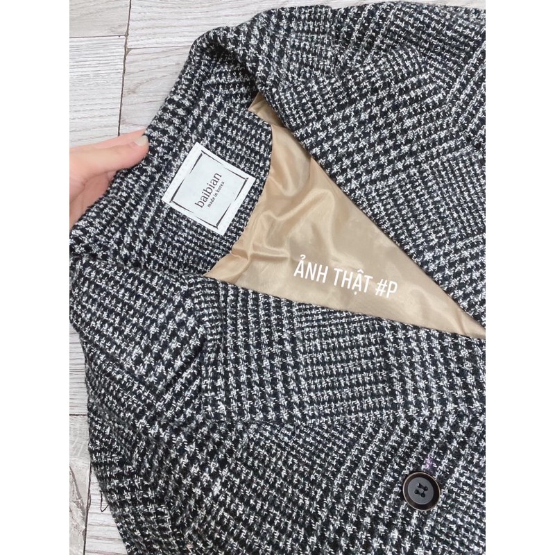 [Siêu Hot] Áo Dạ Kẻ Cổ Vest, Áo Khoác Dạ Kẻ 2Màu Siêu Xinh Có Ảnh Thật Kèm Video | BigBuy360 - bigbuy360.vn