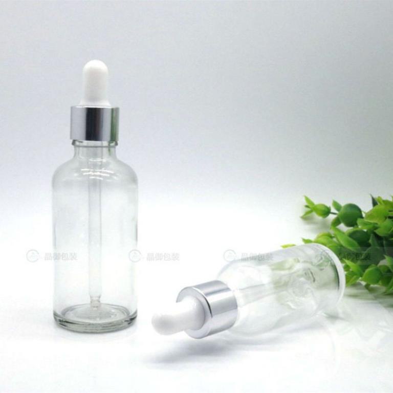 Lọ Chiết Serum ❤ GIÁ TỐT NHẤT ❤ Lọ đựng tinh dầu 30ml Dày bóp giọt Khoen Bạc chiết serum , phụ kiện du lịch