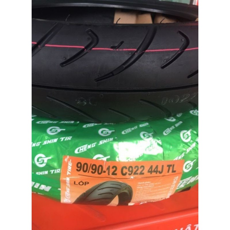 Lốp Chengshin 90/90-12 không ruột vỏ trước xe Lead chính hãng