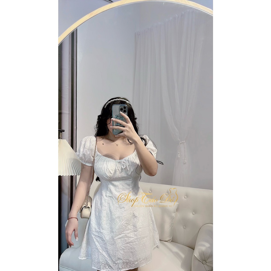 (TÁO ĐỎ BIGSIZE 55-90KG) Đầm hoa cúp ngực dáng xòe tiểu thư ngọt nào nữ tính D59 (ảnh thật shop chụp 100%) 🍎🍎🍎 | BigBuy360 - bigbuy360.vn