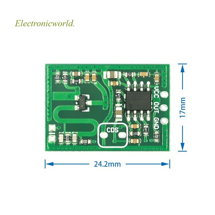 Mô-Đun Phát Hiện Khoảng Cách Xa Rcwl-0515 12-15m 2.7g Cho Đèn Garage