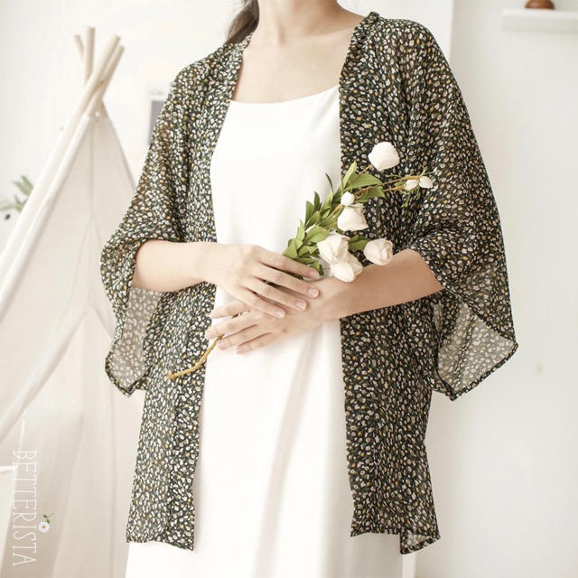 Kimono Họa Tiết Hoa