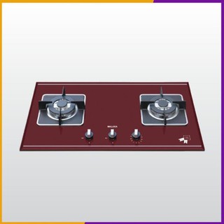 Bếp âm 2 gas Malloca AS 9402R , mặt kính cường lực màu đỏ Bordeaux ( CHÍNH HÃNG PHÂN PHỐI )