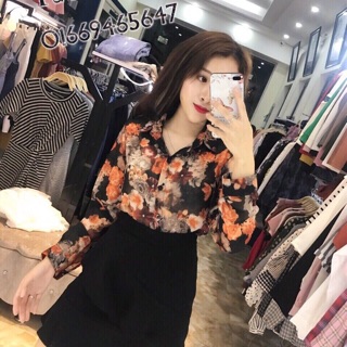 Sơ mi hoa giấy