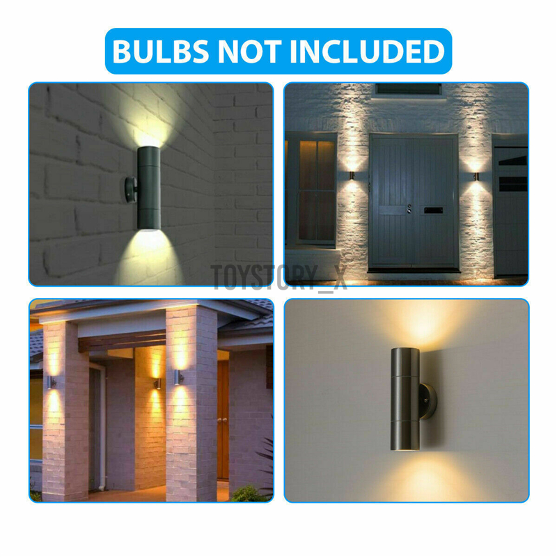 In Stock Modern LED Up Down Wall Light Sconce Dual Head Lamp Fixtures Outdoor Waterproof