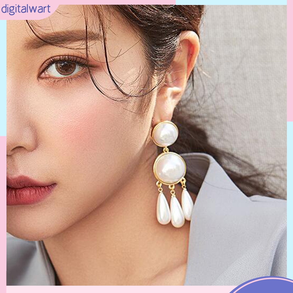 Đôi Bông Tai Đính Ngọc Trai Kiểu Dáng Trẻ Trung Cho Nữ