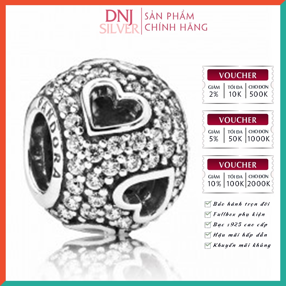 Charm bạc 925 cao cấp, bộ tổng hợp các mẫu charm bạc DNJ để mix vòng charm - Bộ sản phẩm từ DN193 đến DN208