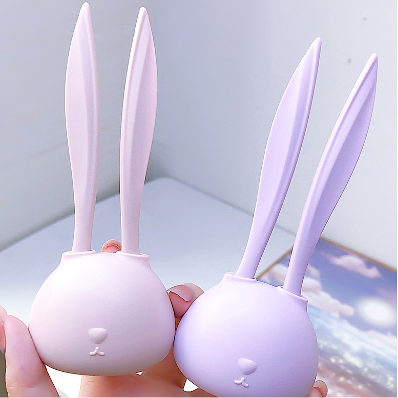 Dao cạo lông mày chuyên dụng Rabbit Mini Eyebrow F7111 set 2 lưỡi thép không gỉ có lưới bảo vệ hình thỏ con dễ thương