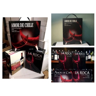 Rượu vang bịch Chile La Roca đỏ 5 Lít