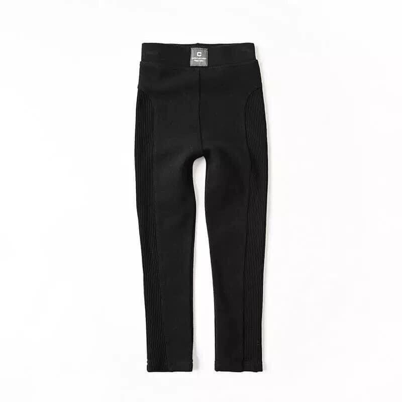 Quần legging viền tăm bé gái