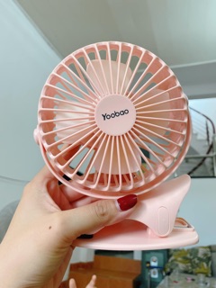 Quạt kẹp tích điện mini yoobao