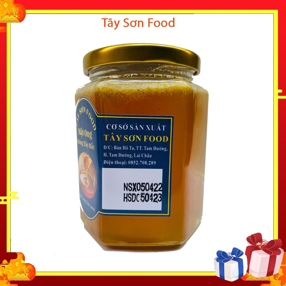 Hũ 280ML Mật Ong Rừng Tây Bắc Nguyên Chất Đặc Sánh Thơm Ngọt - Tây Sơn Food