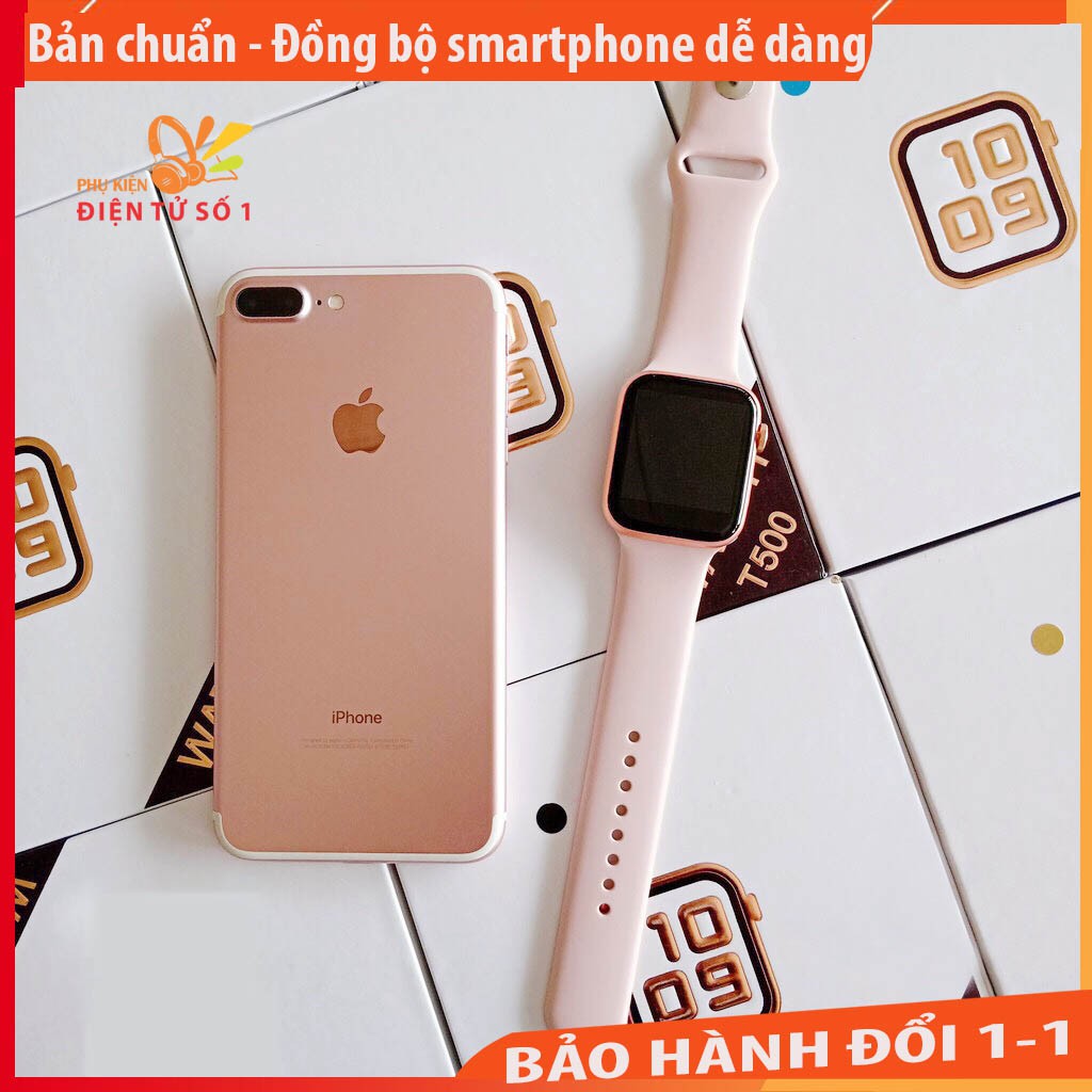 Đồng hồ thông minh T500 seri5 [Bản cao cấp] đồng bộ smartphone qua QR codr, chống nước, theo dõi sức khỏe