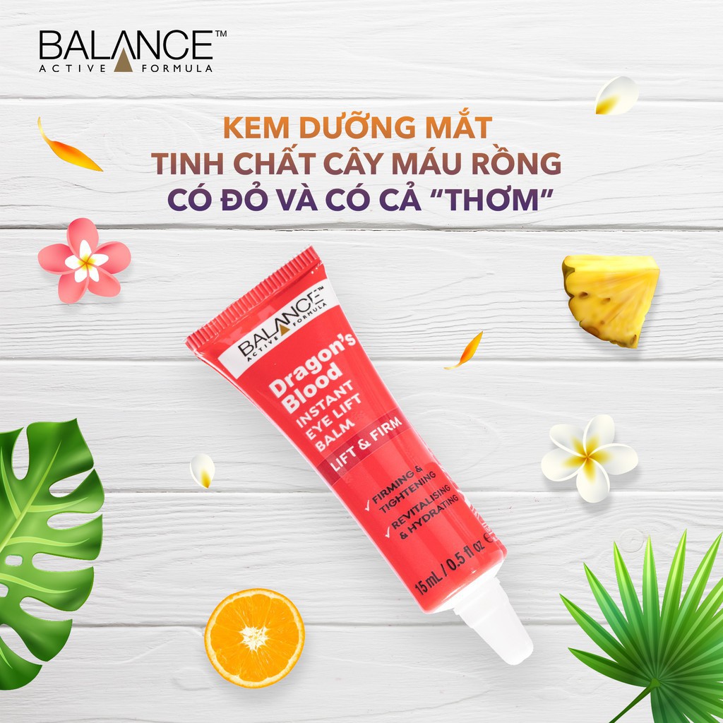 Kem Dưỡng Mắt ❤️Mắt Rồng❤️ Balance Active Formula Dragon's Blood Instant Eye Lift Balm 15ml - Skinfa.