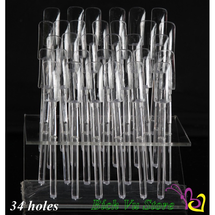 Khay mica đỡ móng 32ô (tặng kèm cây móng)