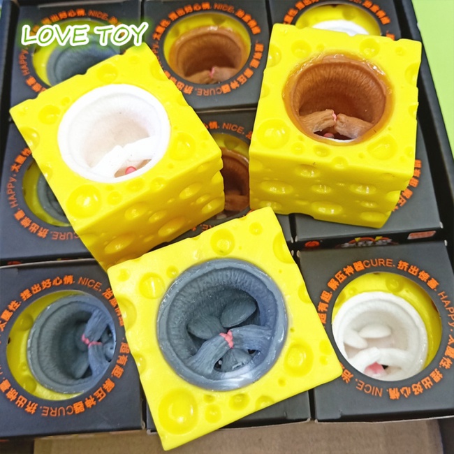 Đồ chơi mềm cầm tay đa năng hình chú chuột dễ thương giúp giảm căng thẳng