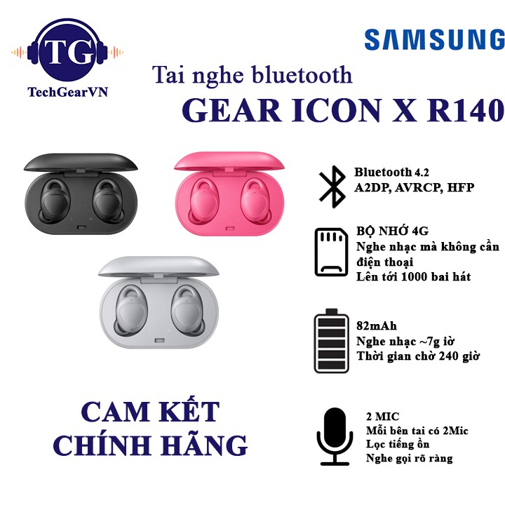 Tai nghe Bluetooth Samsung Gear Icon X 2018 chính hãng