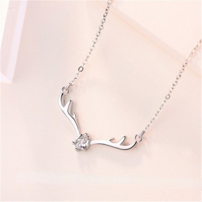 Dây Chuyền Mặt Sừng Nai Phong Cách Nhật Hàn Đơn Giản Cho Nữ