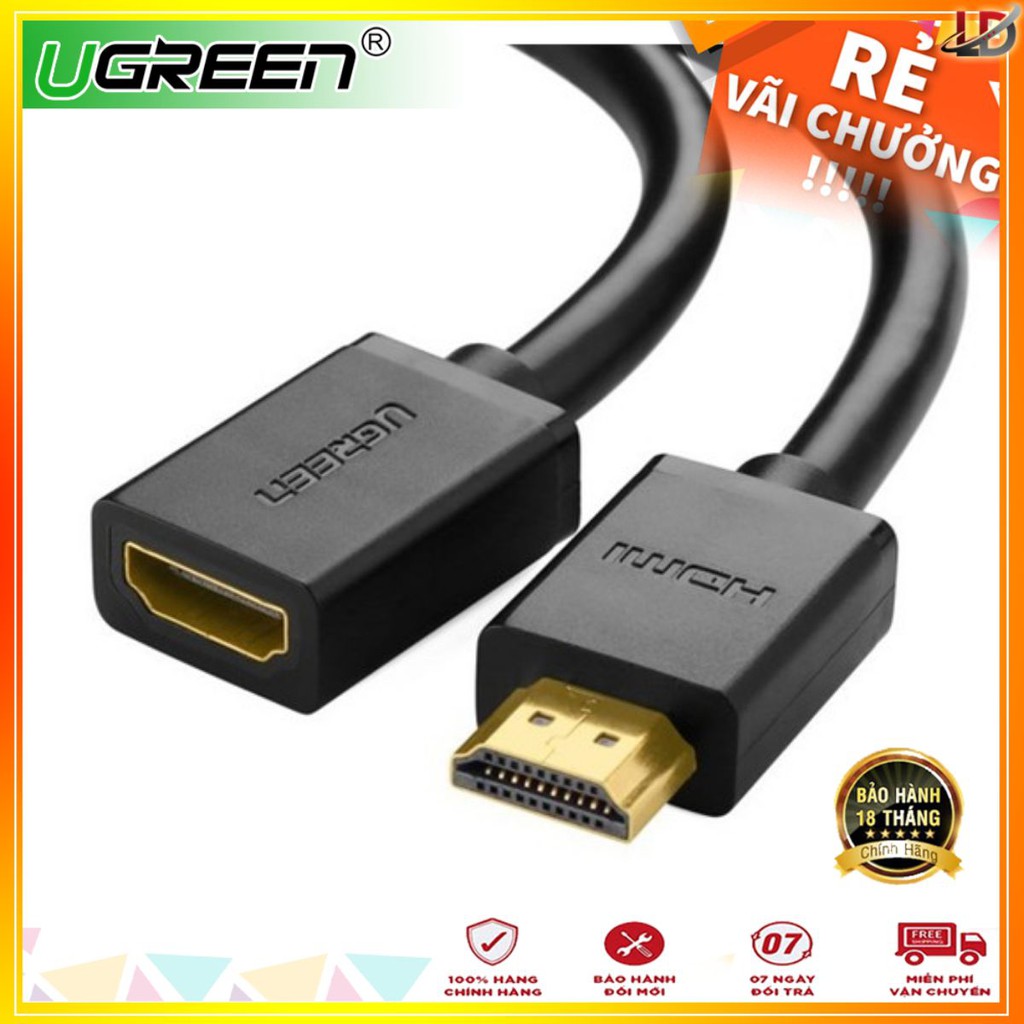 Cáp HDMI nối dài 0.5m Ugreen 10140 màu đen chính hãng