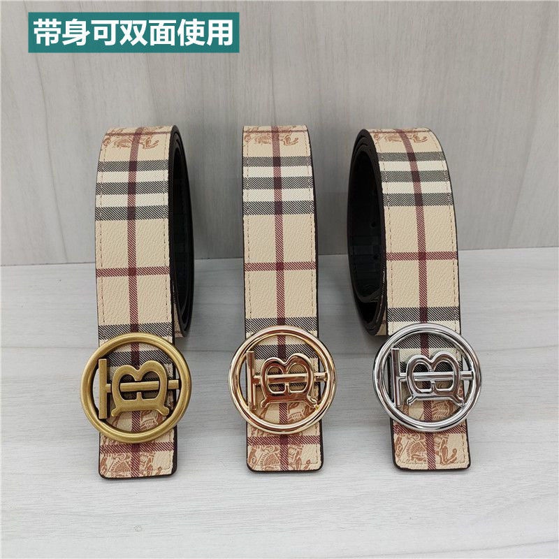 Thắt Lưng Hai Mặt In Chữ T Phong Cách Hàn Quốc Sang Trọng Cho Nam