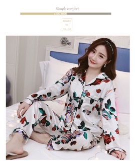 Bộ pizama lụa hàng quảng châu ( sẵn số 2,3,11,12 sz M, L)