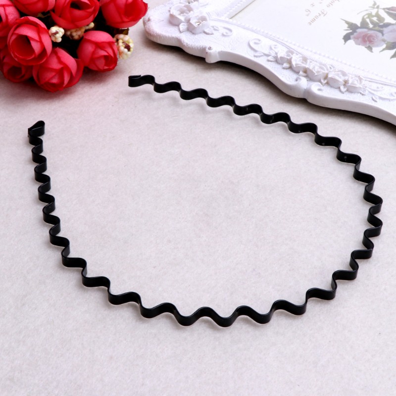 Cài tóc gợn sóng màu đen thời trang dành cho nữ