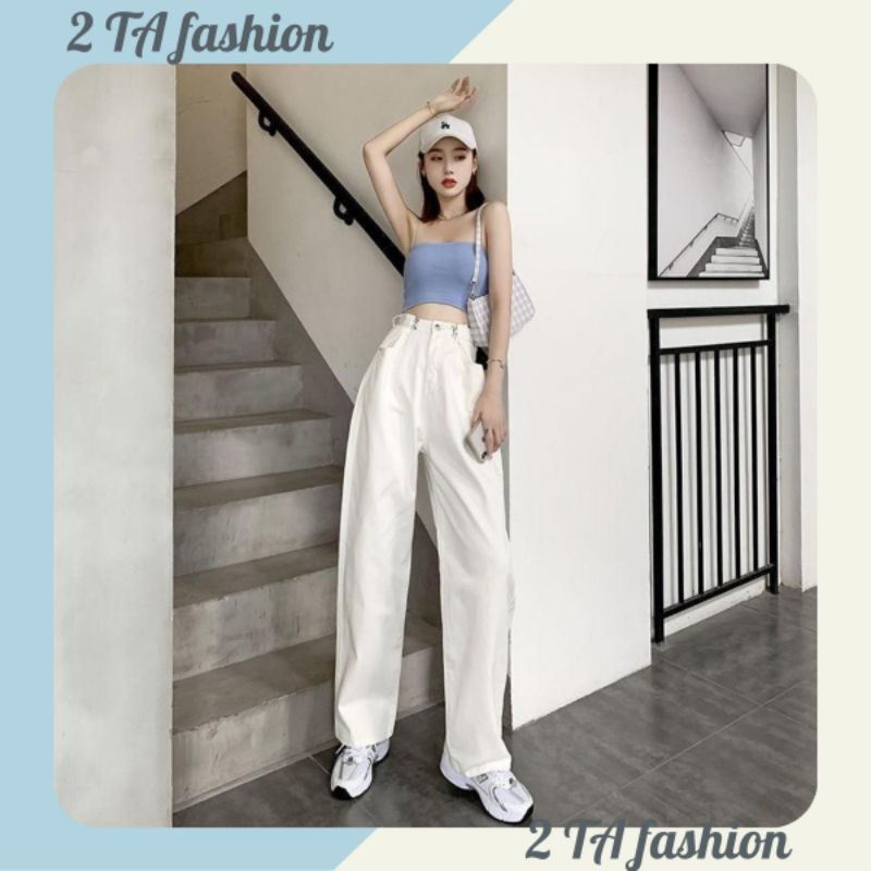 (order) Quần kaki cạp cao phong cách hàn quốc sành điệu có khuy cài ở cạp mẫu mới