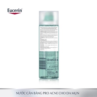 Nước cân bằng cho da dầu mụn Eucerin Pro Acne Solution Toner 200ml