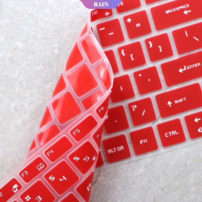Vỏ bàn phím silicon mềm siêu mỏng Tấm bảo vệ da cho máy tính xách tay chơi game MSI GF63 8rd 8rc GS65 15,6 inch GF 63-RAIN