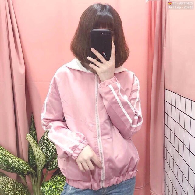 🎆𝐃𝐮̀ 𝟐 𝐋𝐨̛́𝐩🎆 BAC Áo Khoác Dù Phối Nón Tay Sọc (Kèm Video, Hình Thật) | BigBuy360 - bigbuy360.vn