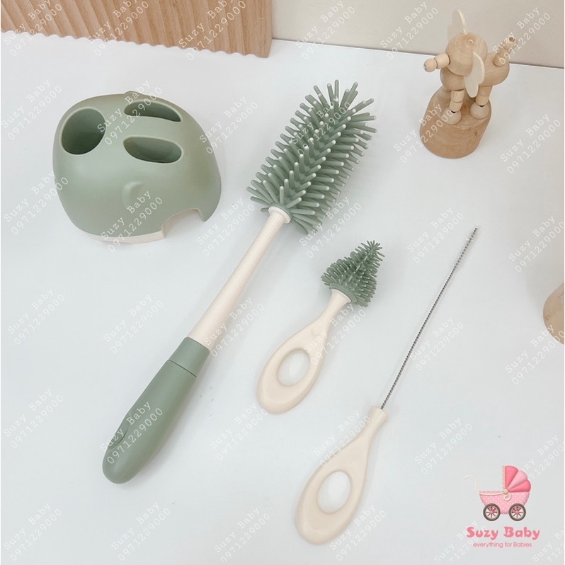 BỘ CỌ BÌNH SỮA SILICONE 4 CHI TIẾT
