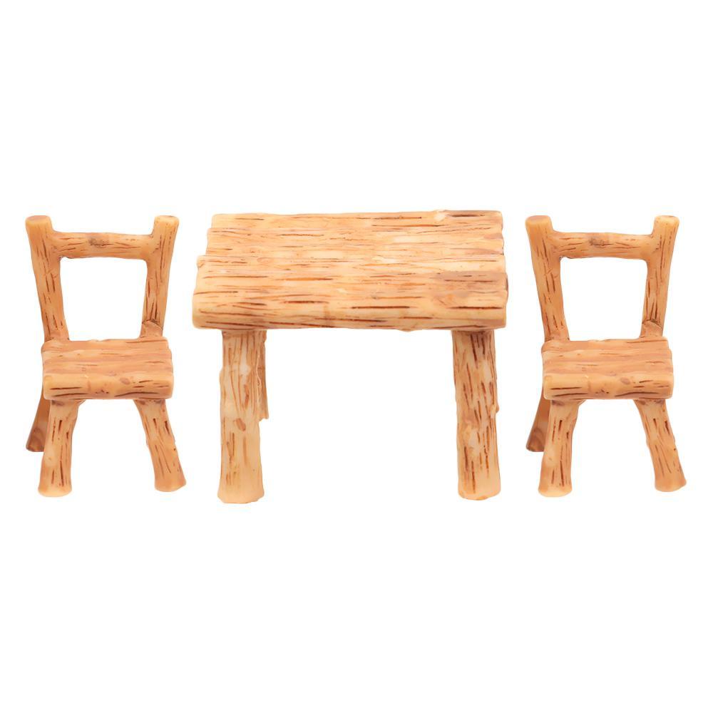 Set 3 Bàn Ghế Trang Trí Nhà Búp Bê DIY Mới