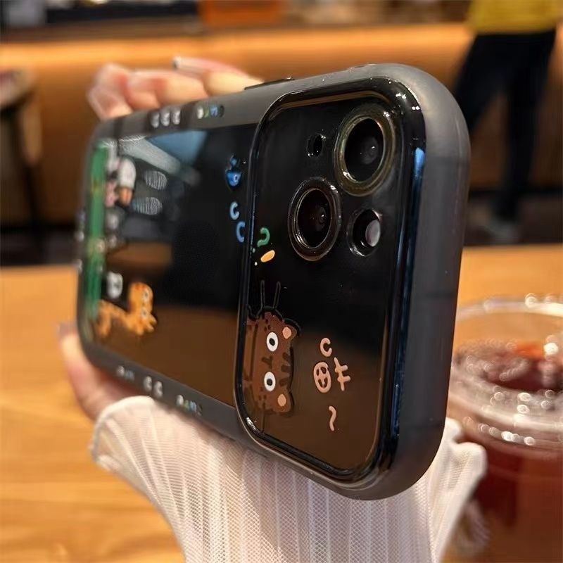 Ốp Điện Thoại Trong Suốt In Hình Hươu Cao Cổ Hoạt Hình Cho iPhone 12 13 11 Pro Max X Xs Max Xr opje