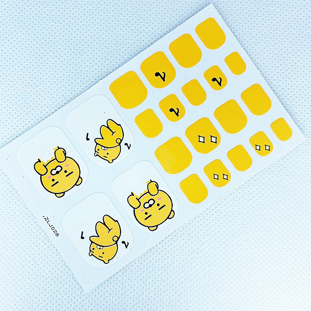Set 22 miếng dán móng chân họa tiết phong cách nhật