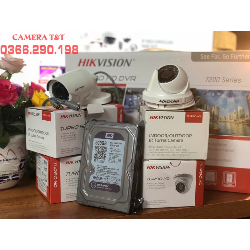 [TẶNG DÂY] TRỌN BỘ 4 MẮT CAMERA HIKVISION 2.0 MEGAPIXEL FULL HD 1080P KÈM Ổ CỨNG TÙY CHỌN - HÀNG CHÍNH HÃNG | BigBuy360 - bigbuy360.vn