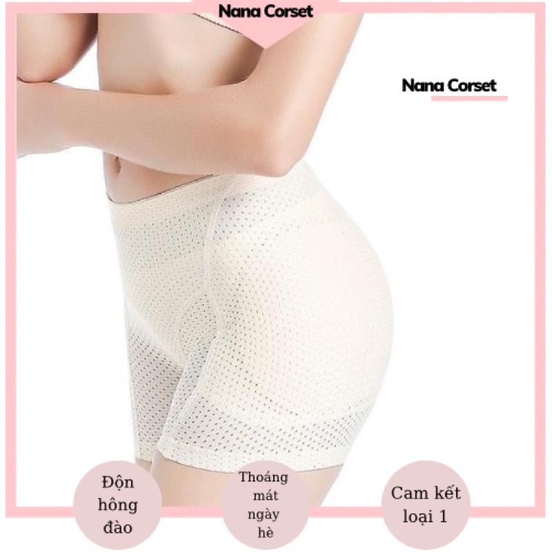 Quần độn mông và hông thông hơi cạp thường