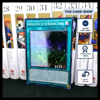 Thẻ bài yugioh chính hãng Good & Evil In The Burning Abyss – Super Rare