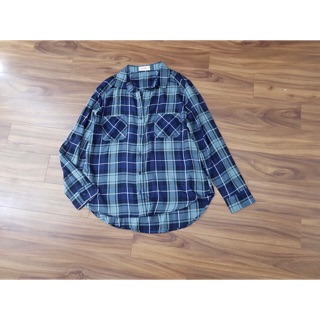 Áo sơ mi kẻ hàng xuất VNXK Pull & bear