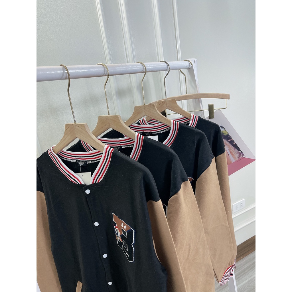 Áo khoác Bomber nỉ Unisex phong các Hàn QUốc H203