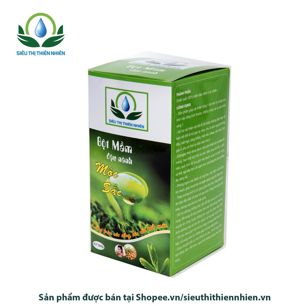 Tinh chất bột mầm đậu nành nguyên xơ Mộc Sắc 1kg giúp tăng vòng 1