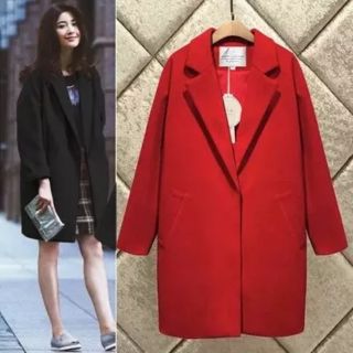 [Video ảnh thật] Áo khoác dạ ulzzang style Hàn Quốc