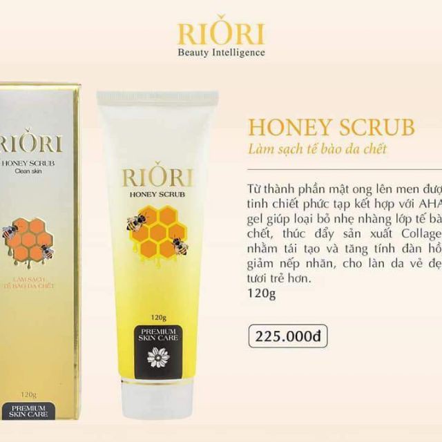 (GIÁ SIÊU KM) - Tẩy tế bào chết Riori Honey Scrub 120g - MUA TỪ 10 HỘP