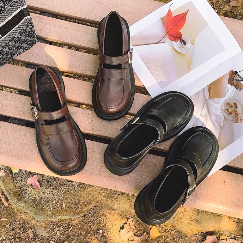 Giày oxford da pu hai quai | BigBuy360 - bigbuy360.vn