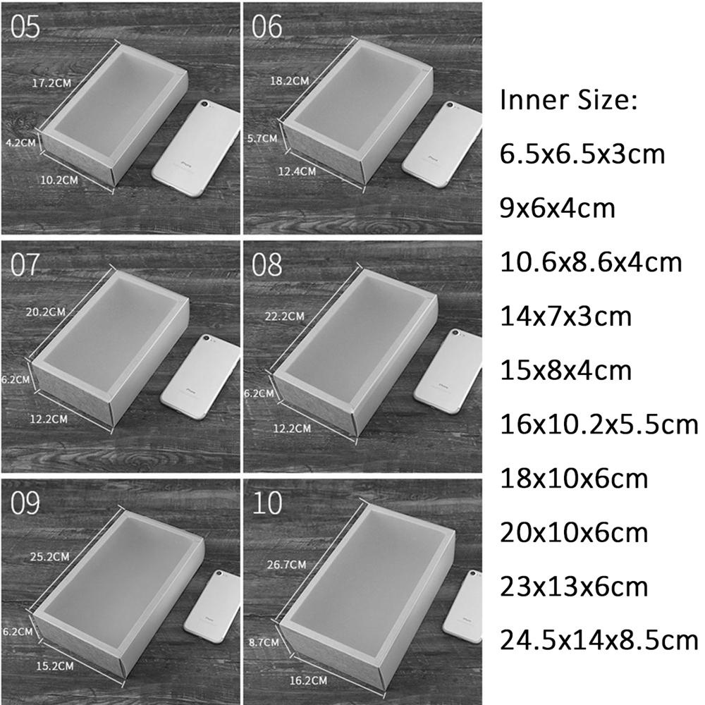 Set 5 Hộp Giấy Kraft Màu Đen Đựng Bánh Kẹo Bánh Quy Tiện Dụng